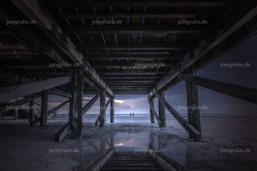 Wandbild Sankt Peter Ording (Nordsee) – Fotografie von Jan Grube als Leinwand, Acrylglas oder Poster